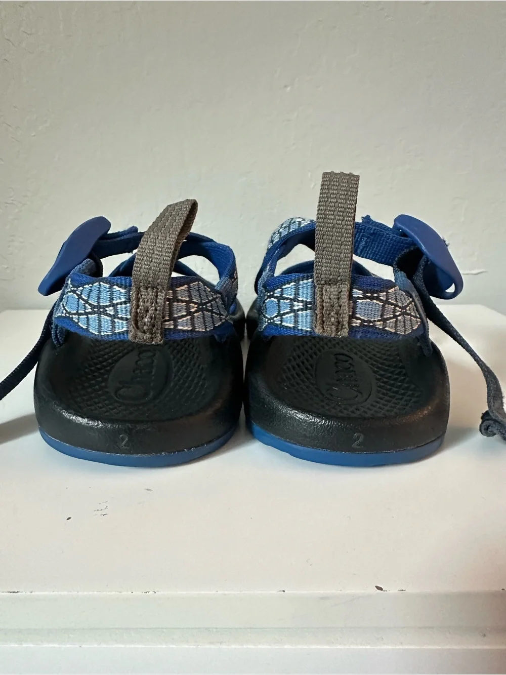 Chaco // Kids Blue and Black Adjustable Strap Sandals - Boys
